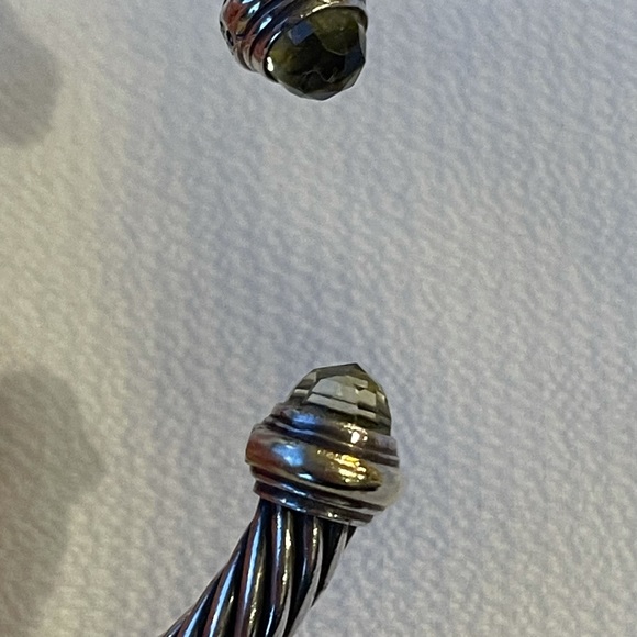 Authentic David Yurman Peridot Cable Cuff, 7mm - Picture 6 of 10
